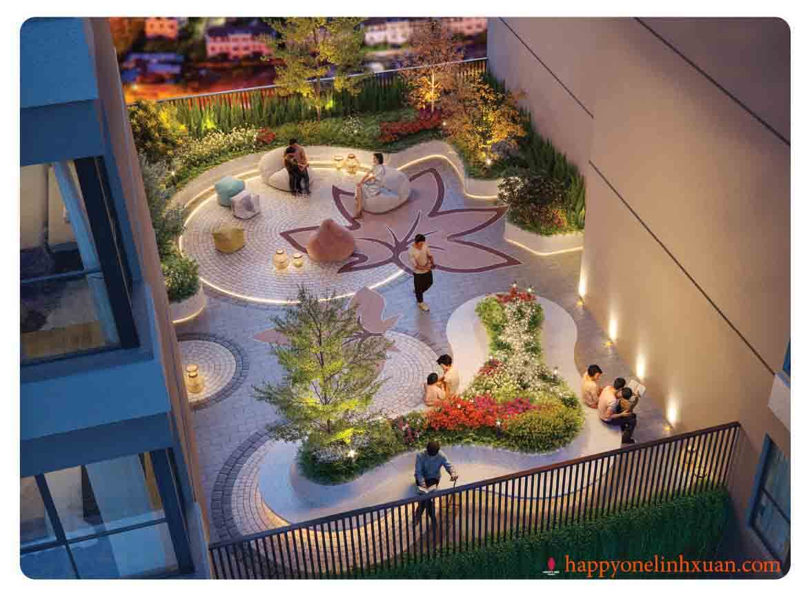 Khu vườn mua thu tại happy one sora