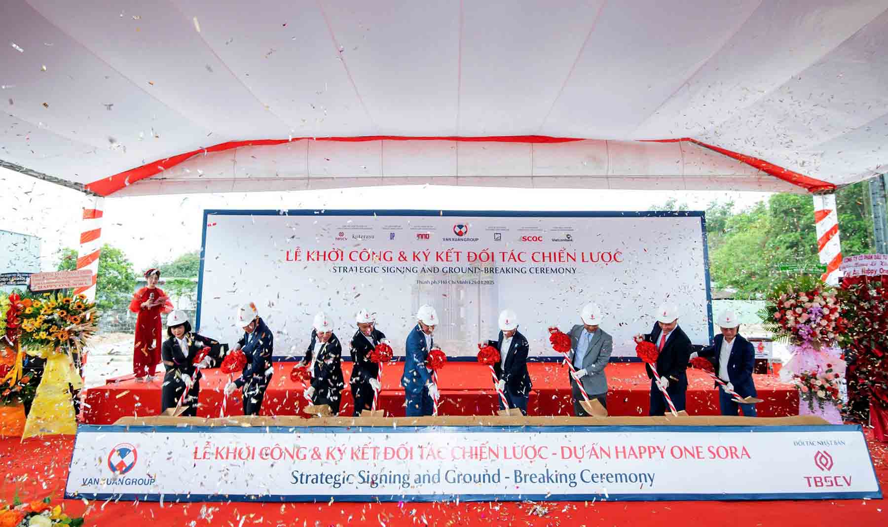 Vạn Xuân Group lễ Khởi công dự án happy one sora