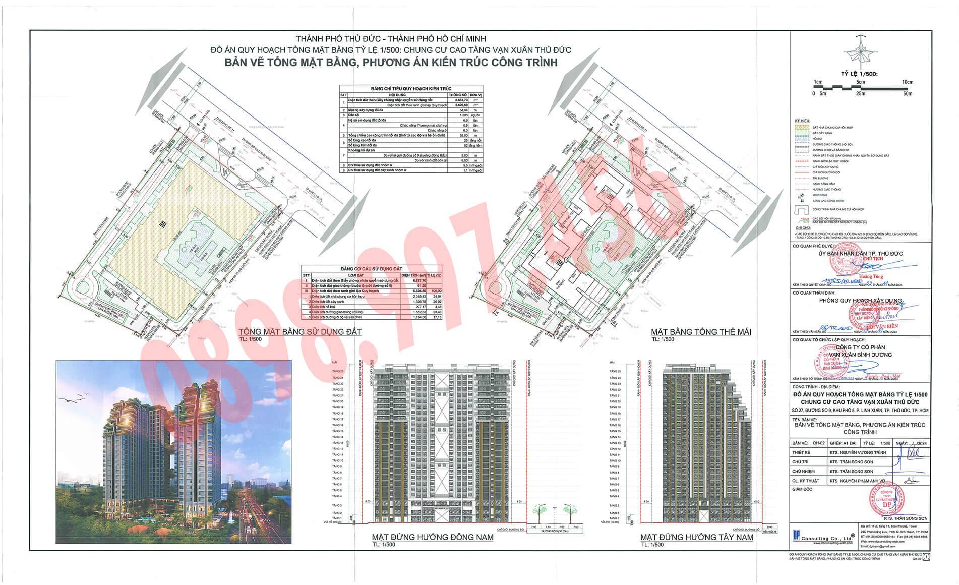 tong quy hoach 1/500 dự án happy one Sora linh xuân